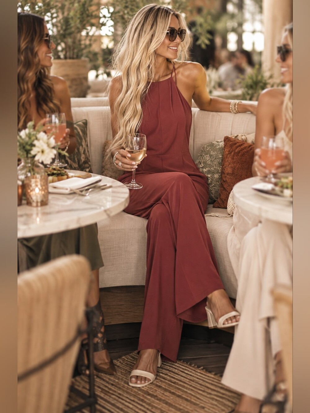 BCBGeneration | NWT Sleeveless Jumpsuit Mahagony Small